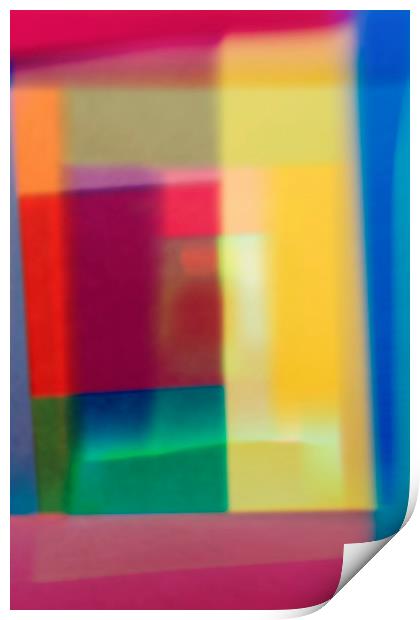 Colored blurred abstract background Print by Larisa Siverina