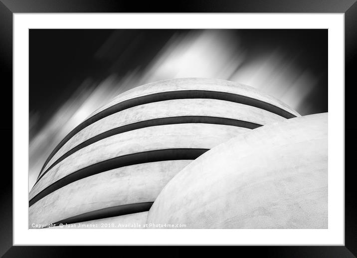 Guggenheim Museum of modern art in New York Framed Mounted Print by Juan Jimenez