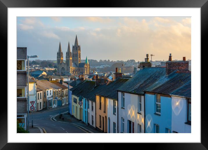 Truro cathedral Cornwall UK Framed Mounted Print by Michael Brookes