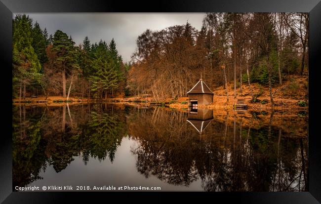 Loch Dunmore Boathouse Framed Print by Angela H