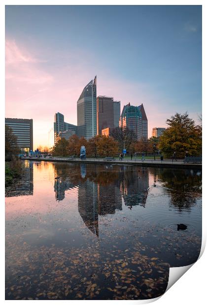 The Hague cityscape  Print by Ankor Light