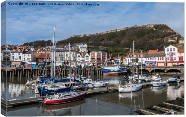 The Old Harbour, Scarborough, North Yorkshire Canvas Print by Lisa Hands