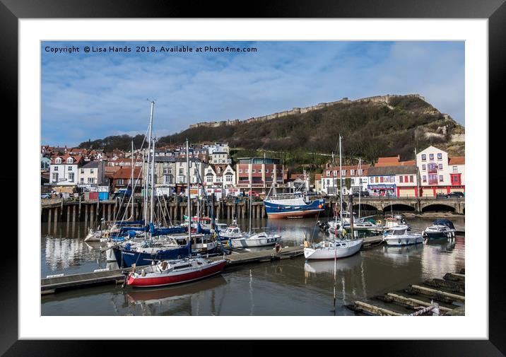 The Old Harbour, Scarborough, North Yorkshire Framed Mounted Print by Lisa Hands
