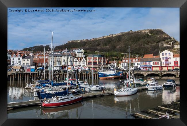 The Old Harbour, Scarborough, North Yorkshire Framed Print by Lisa Hands
