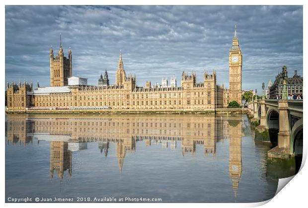 Parliament Houses in London Print by Juan Jimenez