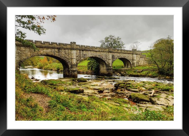 The Nidd Aquaduct Framed Mounted Print by Diana Mower