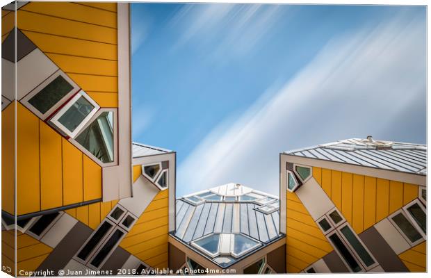 Cube houses in Rotterdam Canvas Print by Juan Jimenez