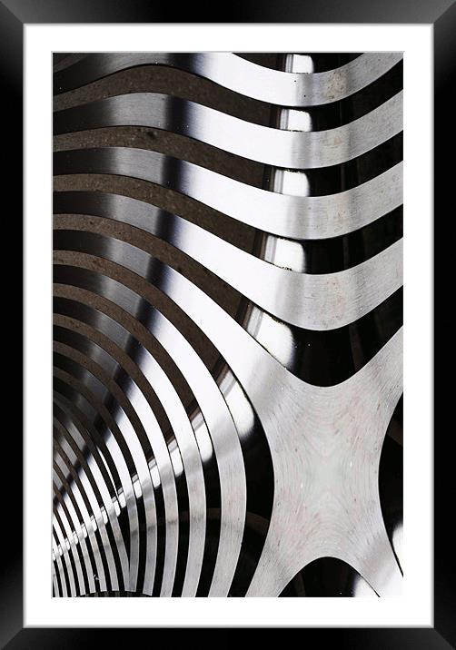 Curves of Steel Framed Mounted Print by Christine Lake