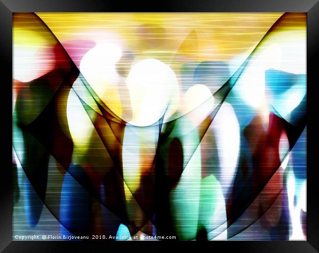 Community Path Abstract  Framed Print by Florin Birjoveanu