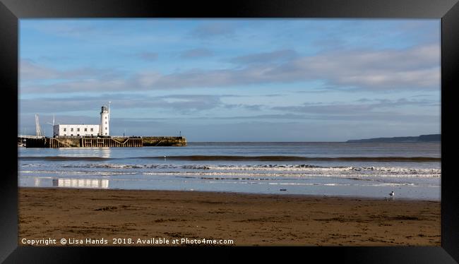 Scarborough Lighthouse 2 Framed Print by Lisa Hands