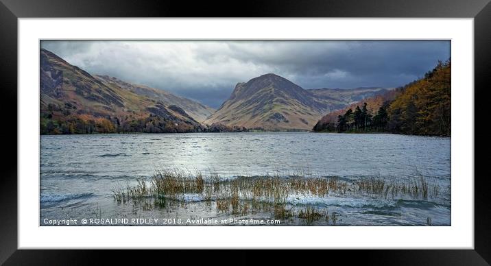 "Storm at the lake" Framed Mounted Print by ROS RIDLEY