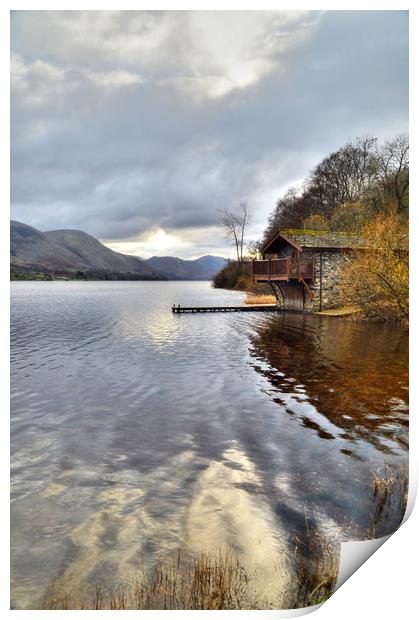 Ullswater Boat House Print by Sarah Couzens