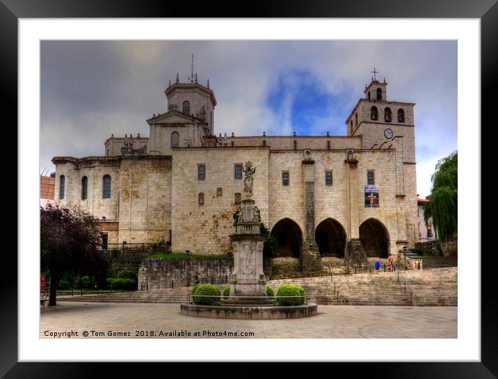 Santander Cathedral Framed Mounted Print by Tom Gomez