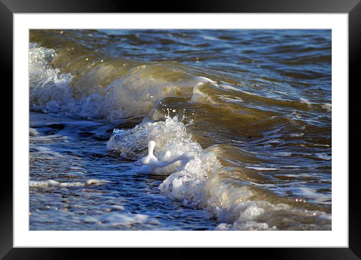 Wave & foam Framed Mounted Print by Donna Collett