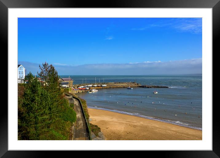 Newquay, Ceredigion, Wales, UK Framed Mounted Print by Mark Llewellyn