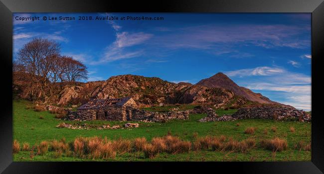Mountain Ruins Framed Print by Lee Sutton