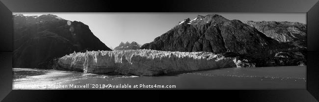 Margerie Glacier Framed Print by Stephen Maxwell