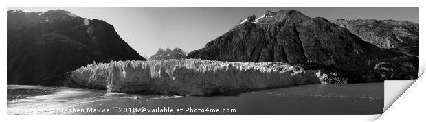 Margerie Glacier Print by Stephen Maxwell