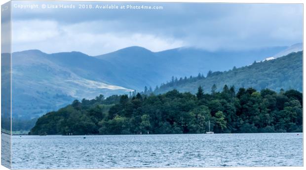 Eastern Shore, Windermere, Cumbria Canvas Print by Lisa Hands