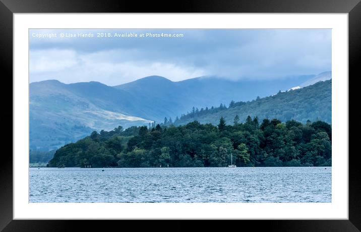 Eastern Shore, Windermere, Cumbria Framed Mounted Print by Lisa Hands