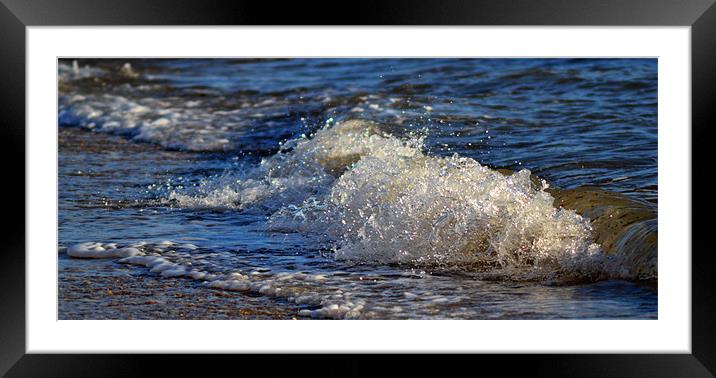 Crashing Waves Framed Mounted Print by Donna Collett