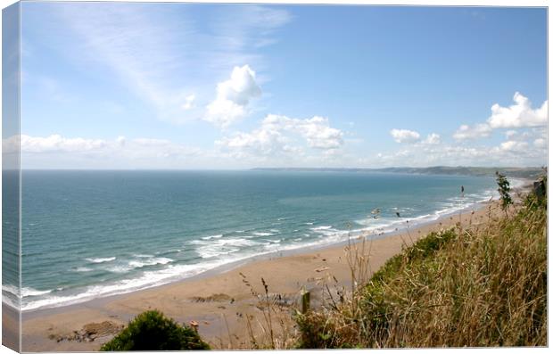 Whitsand Bay Canvas Print by Nathalie Hales