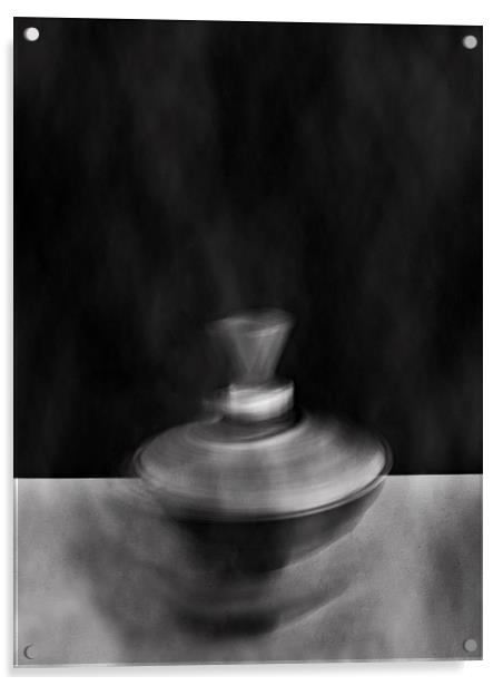 Smoking Spinning Top Acrylic by Neil Greenhalgh