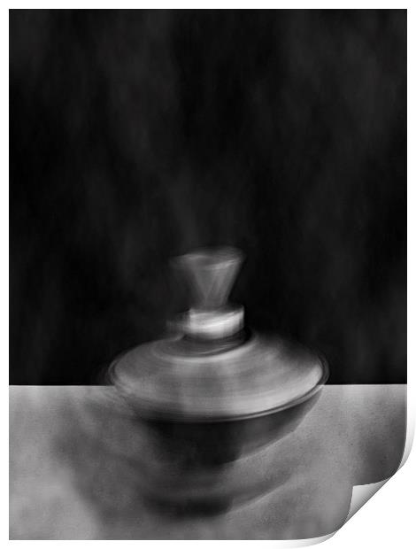 Smoking Spinning Top Print by Neil Greenhalgh