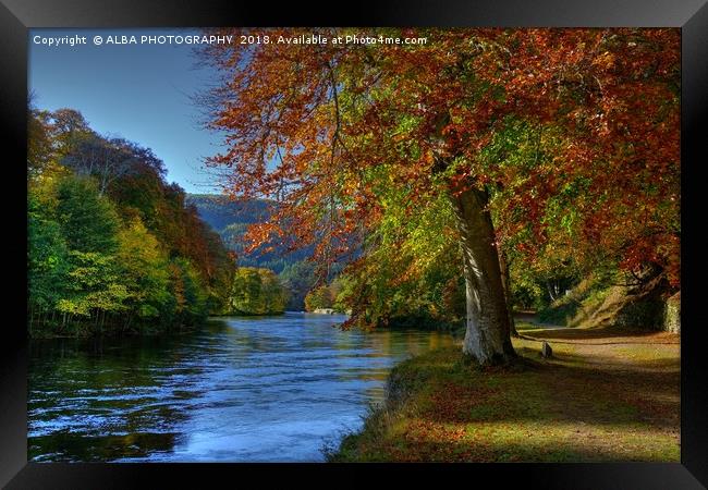 The River Tay, Dunkeld, Perthshire Framed Print by ALBA PHOTOGRAPHY
