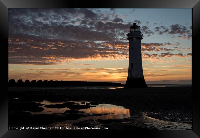 Perch Rock Lighthouse Framed Print by David Chennell