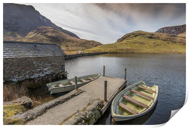 Boat house Print by Jonathon barnett