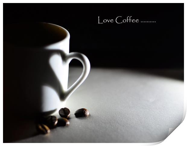 Love Coffee Print by Neil Greenhalgh