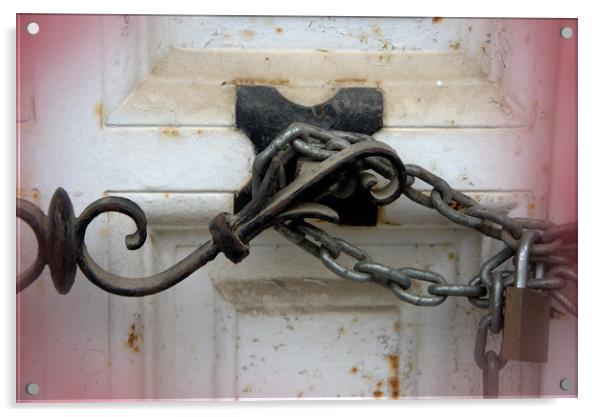 Door handle with chail Acrylic by Jose Manuel Espigares Garc