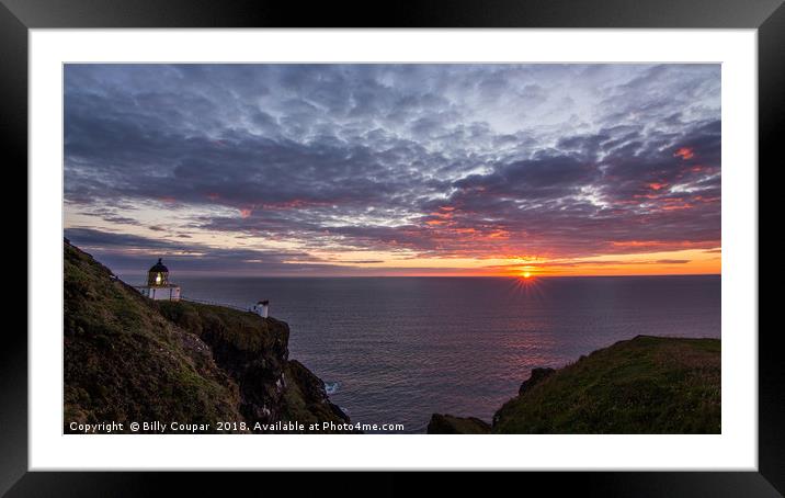 St. Abbs Sunrise Framed Mounted Print by Billy Coupar