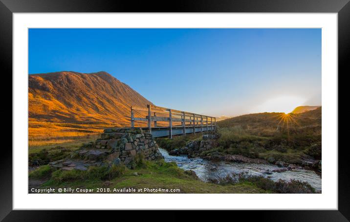 Glencoe sunrise Framed Mounted Print by Billy Coupar