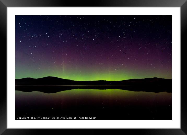 Aurora reflections Framed Mounted Print by Billy Coupar