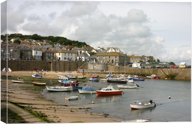 View of Mousehole, Cornwall Canvas Print by Nathalie Hales