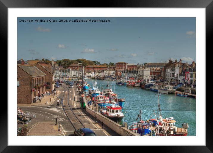 Harbour Life Framed Mounted Print by Nicola Clark