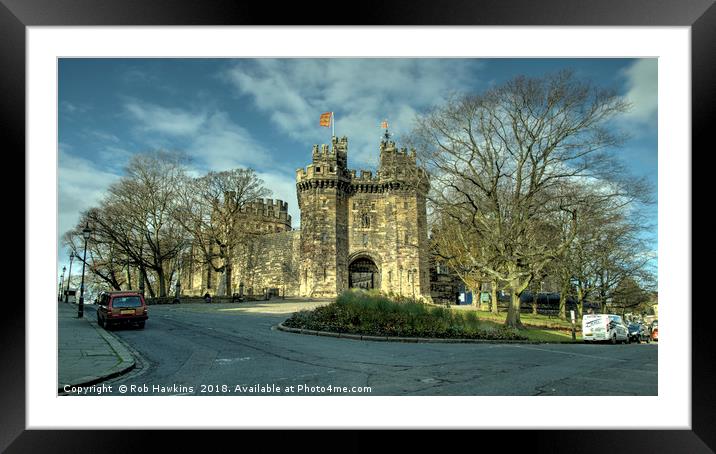 Lancaster Castle  Framed Mounted Print by Rob Hawkins