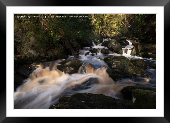 Burntollet Flowing  Framed Mounted Print by Ciaran Craig