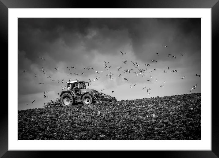 Plough the fields and scatter  Framed Mounted Print by John Baker