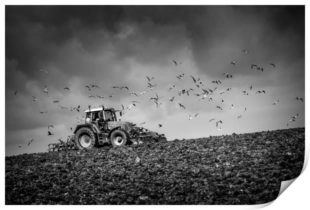 Plough the fields and scatter  Print by John Baker