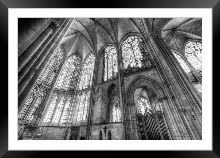 Troyes Cathedral  Framed Mounted Print by David Pyatt
