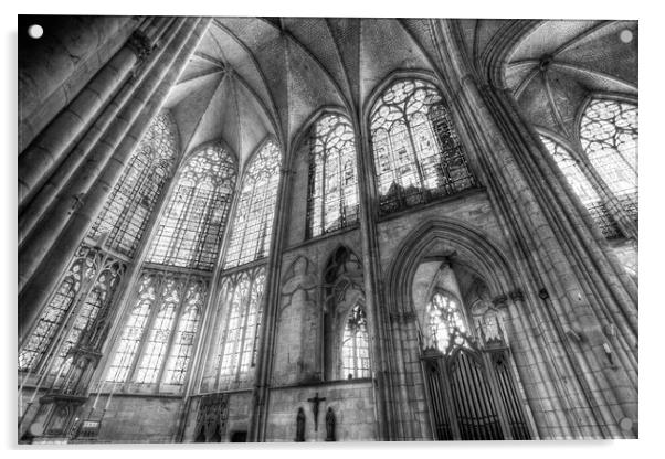 Troyes Cathedral  Acrylic by David Pyatt