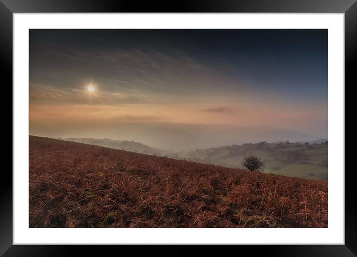 Autumn evening on the Black Mountains Framed Mounted Print by Leighton Collins