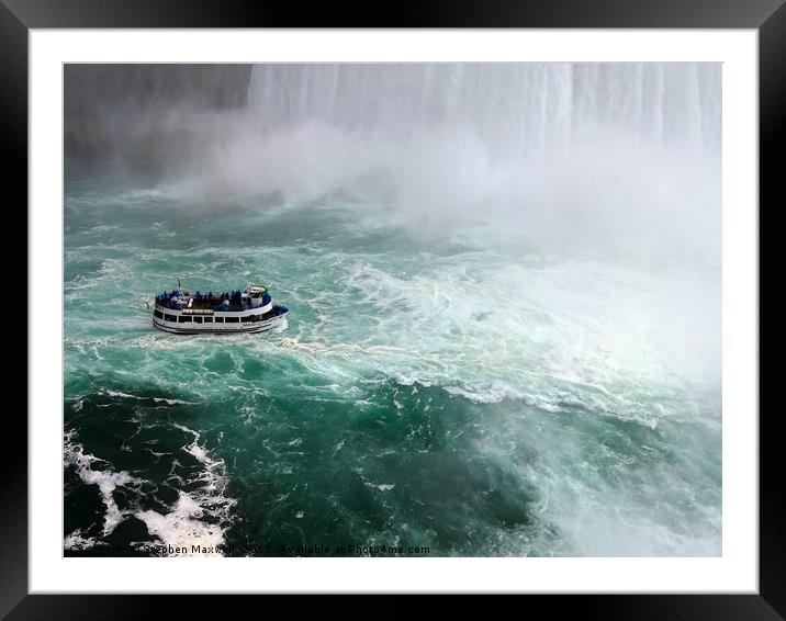 Maid of The Mist                                Framed Mounted Print by Stephen Maxwell