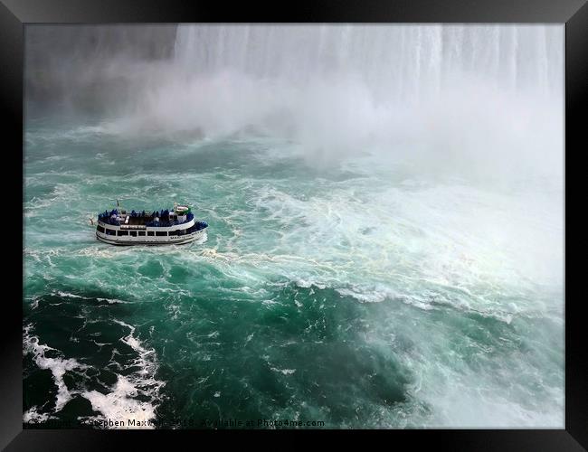 Maid of The Mist                                Framed Print by Stephen Maxwell