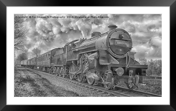 East lancs railway 13065 Framed Mounted Print by Derrick Fox Lomax
