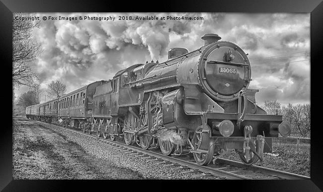 East lancs railway 13065 Framed Print by Derrick Fox Lomax
