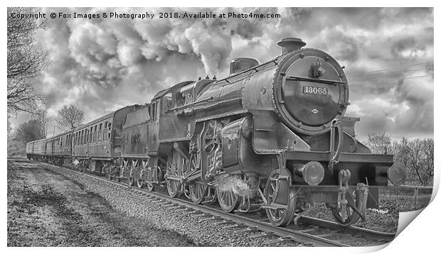 East lancs railway 13065 Print by Derrick Fox Lomax